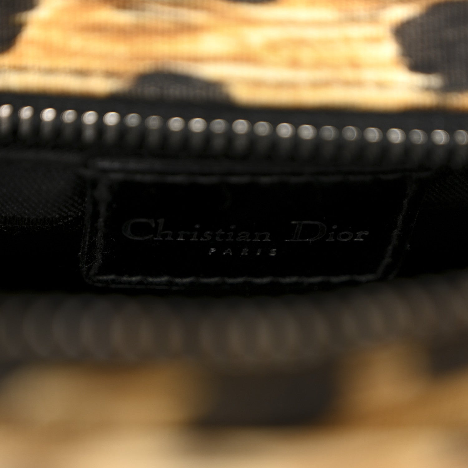 Christian Dior Canvas Leopard Print Medium Lady Dior 6 of 11