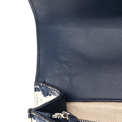 Gucci Snakeskin Dragonfly Medium Dionysus Shoulder Bag Blue 12 of 14