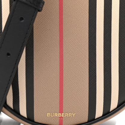 Burberry E-Canvas Calfskin Icon Stripe Louise Bag Archive Beige 9 of 12