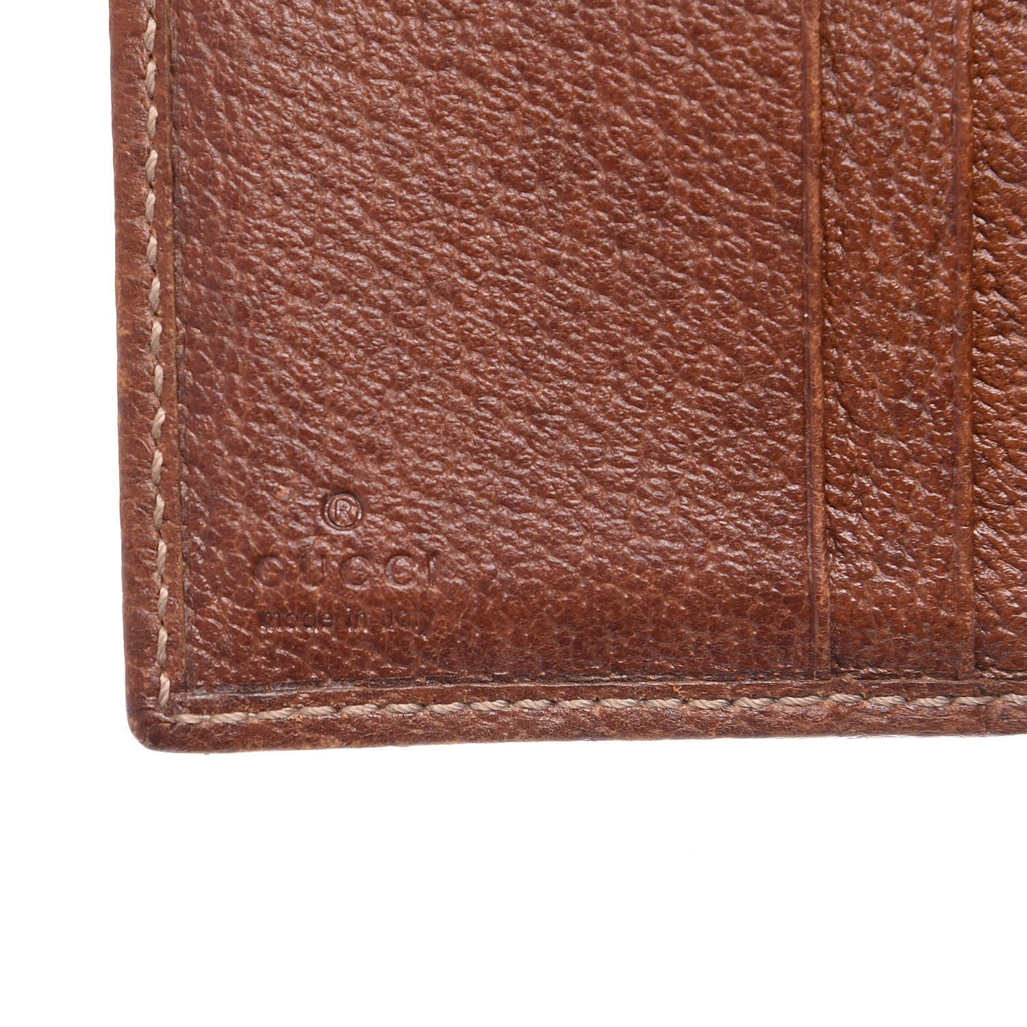 Gucci Monogram Bamboo French Wallet Brown 7 of 9