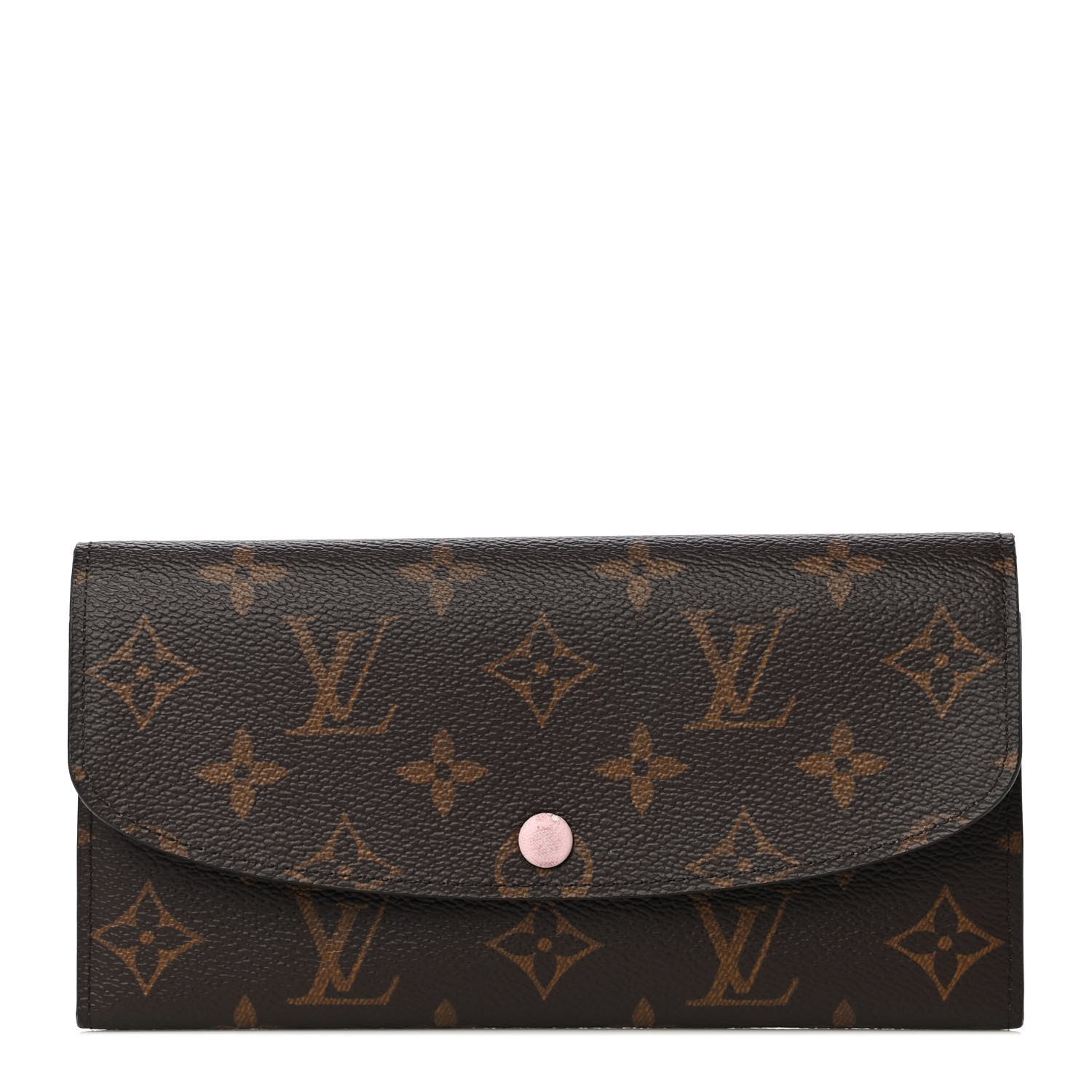 Louis Vuitton Monogram Emilie Wallet Rose Ballerine 1 of 12