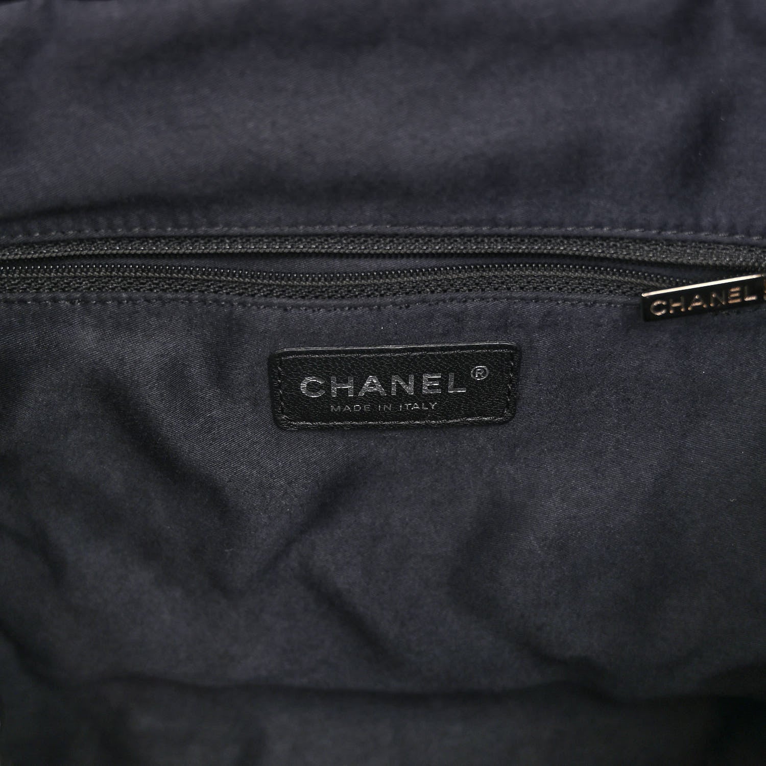 Chanel Patent Quilted Large Cells Tote Black Black 6 of 9