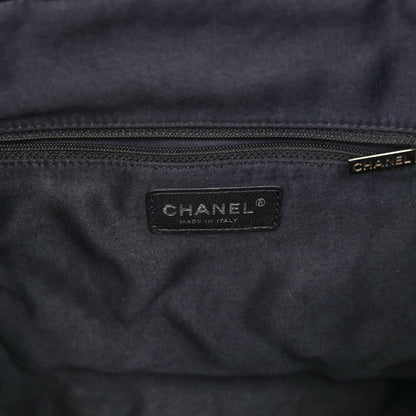 Chanel Patent Quilted Large Cells Tote Black Black 6 of 9