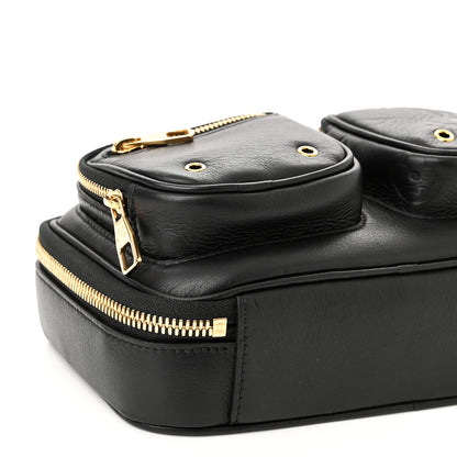 Louis Vuitton Calfskin Monogram Embossed Utility Crossbody Black 8 of 9