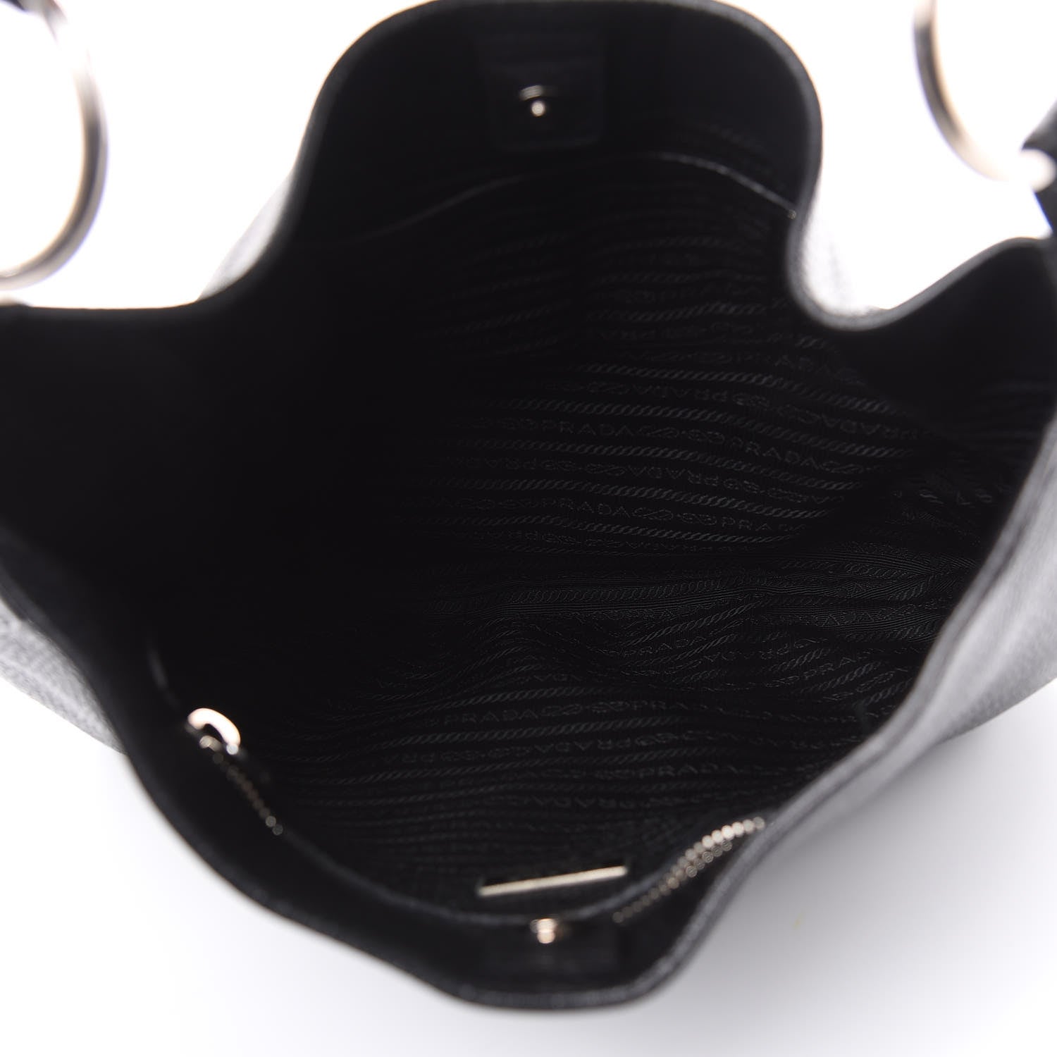 Prada Vitello Daino Hobo Black 5 of 10