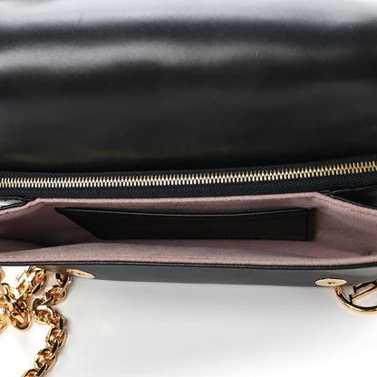 Louis Vuitton Lambskin Embossed Monogram Pochette Coussin Black 4 of 4