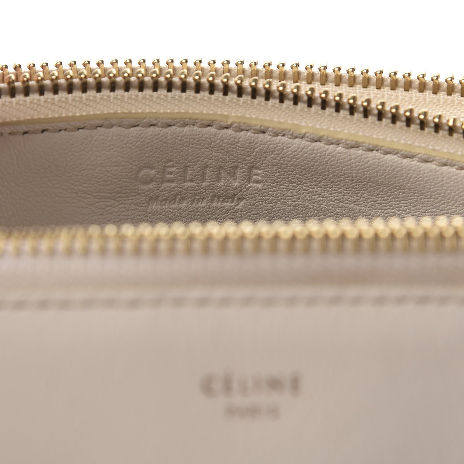 Celine Lambskin Large Trio Crossbody Bag White 8 of 10