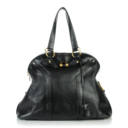 Saint Laurent Calfskin Oversized Muse Black 1 of 9