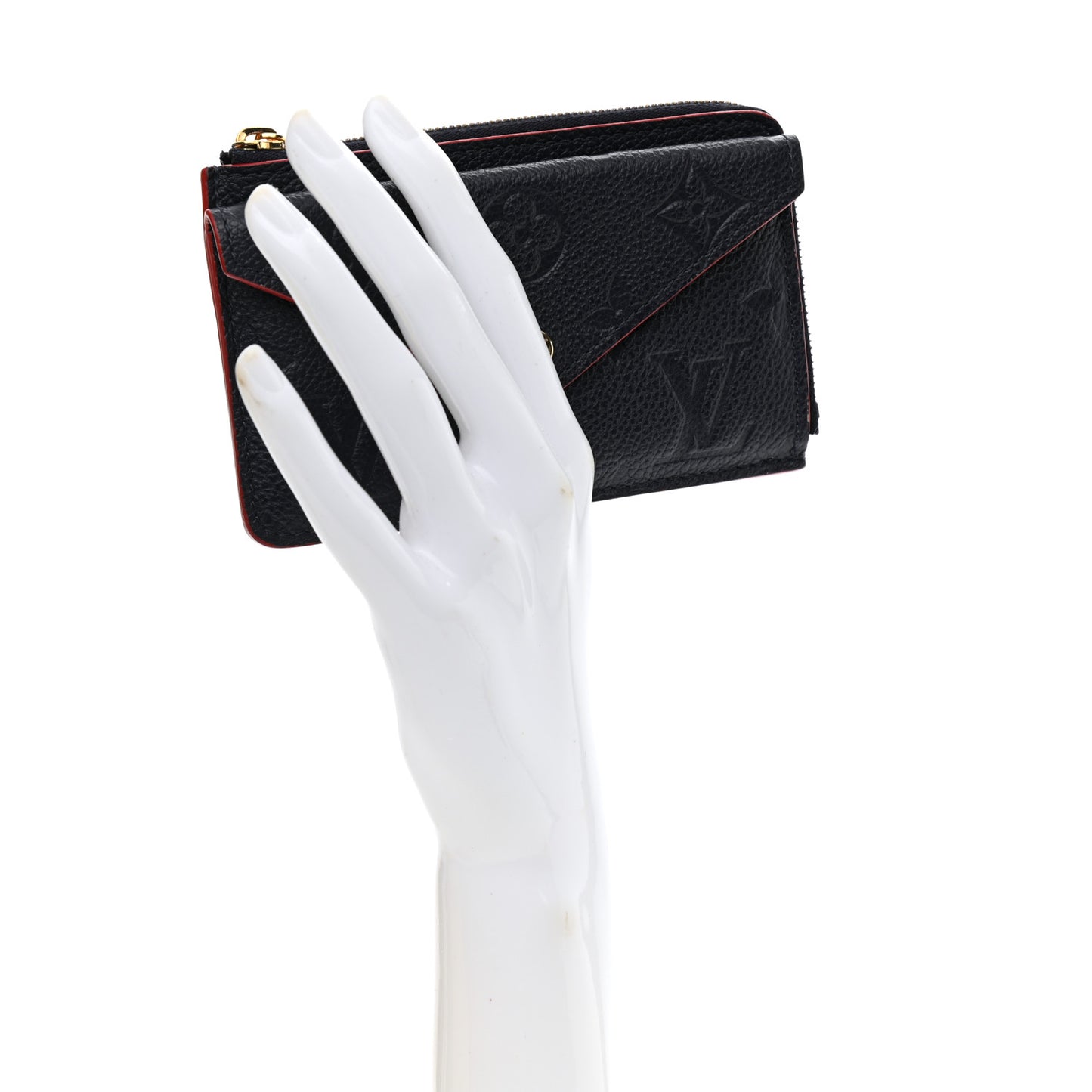 Empreinte Recto Verso Card Holder Marine Rouge