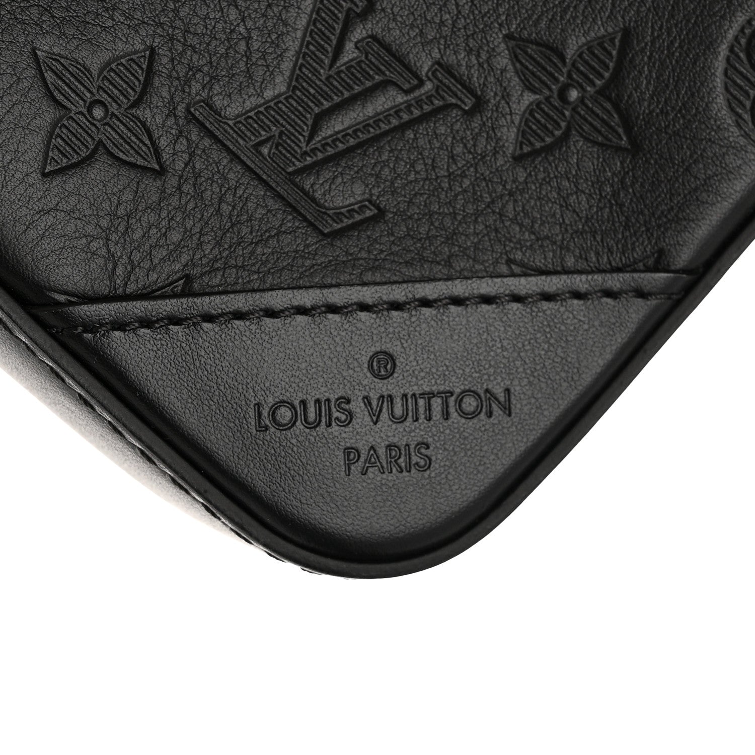Louis Vuitton Calfskin Monogram Shadow Duo Messenger Black 7 of 11