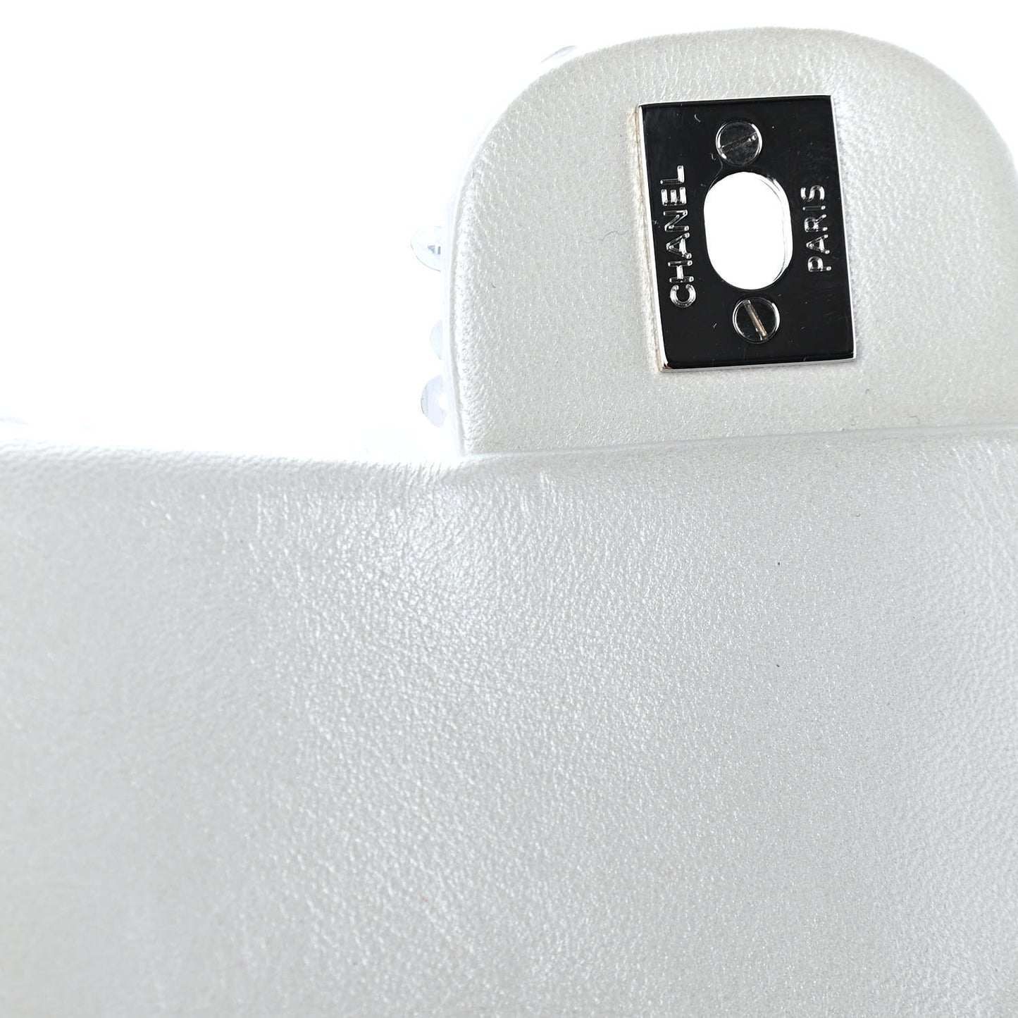Sequin East West Flap Dark White