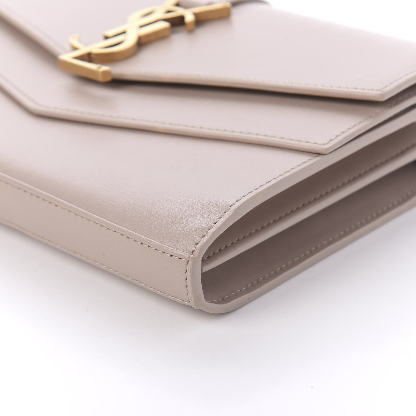 Smooth Calfskin Sulpice Monogram Chain Wallet Light Natural