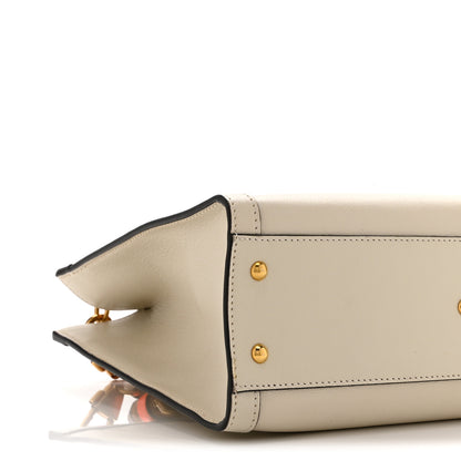 Gucci Wonka Grain Calfskin Small Diana Tote Bag Mystic White Cuir 4 of 11