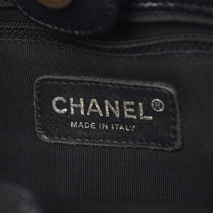 Chanel Caviar Quilted Petit Shopping Tote PST Black 8 of 14