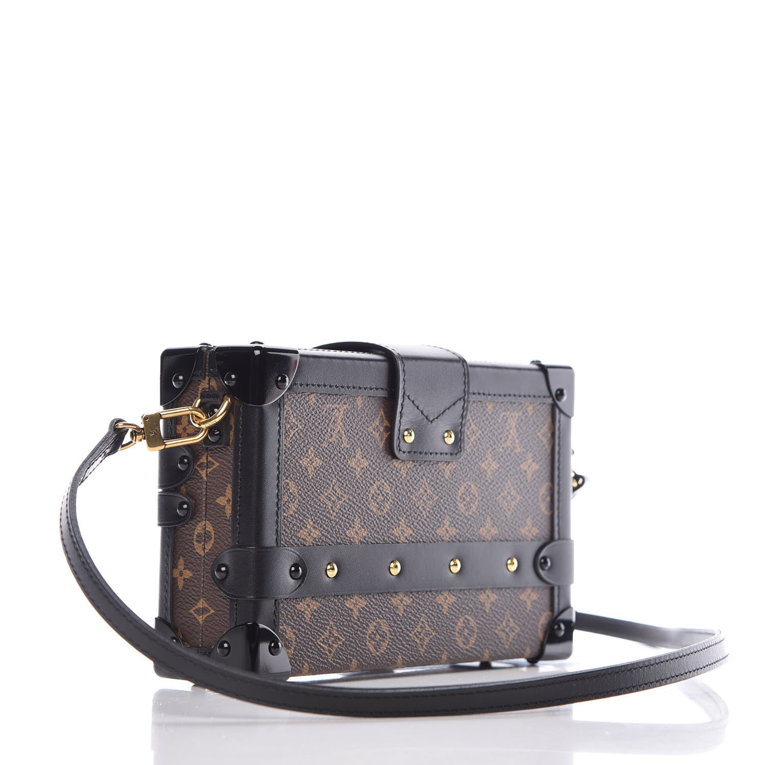Louis Vuitton Monogram Petite Malle Black 3 of 9