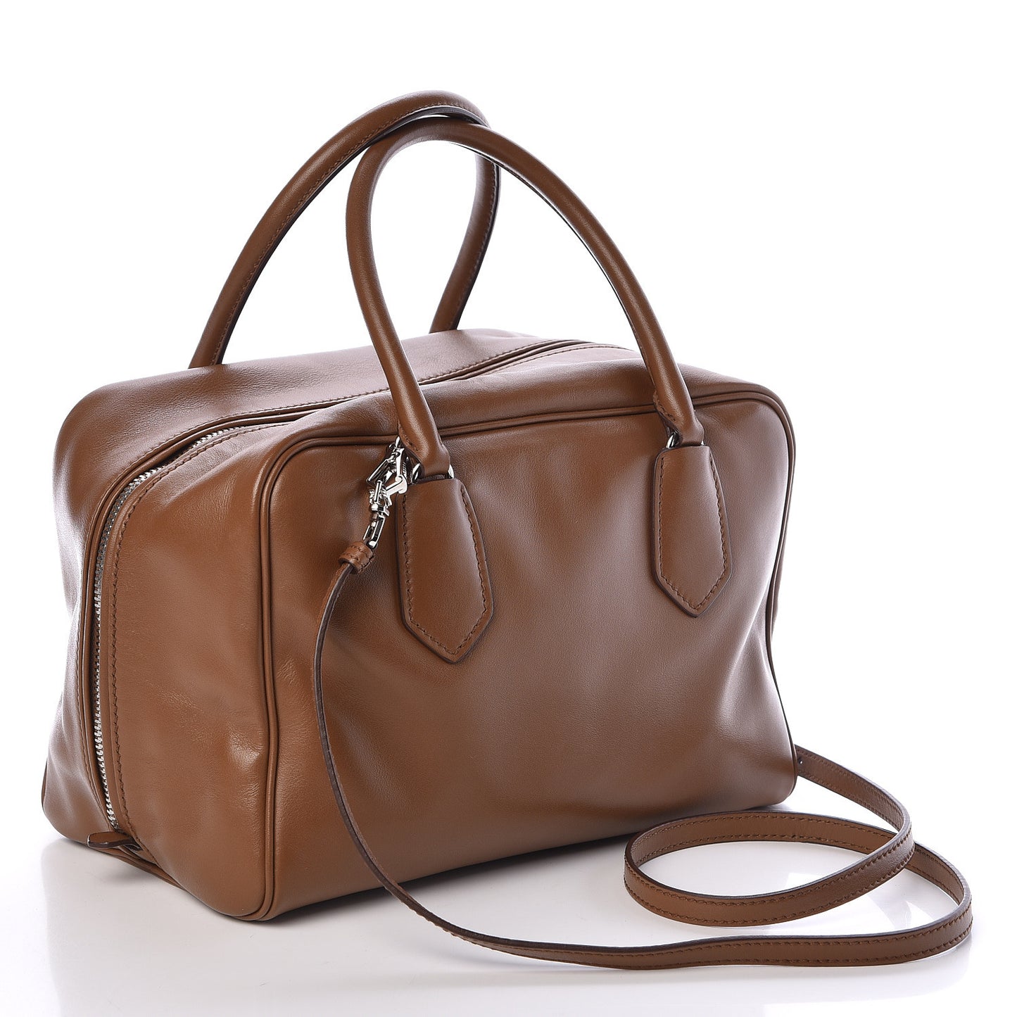 Soft Calf Medium Inside Tote Cannella Turchese