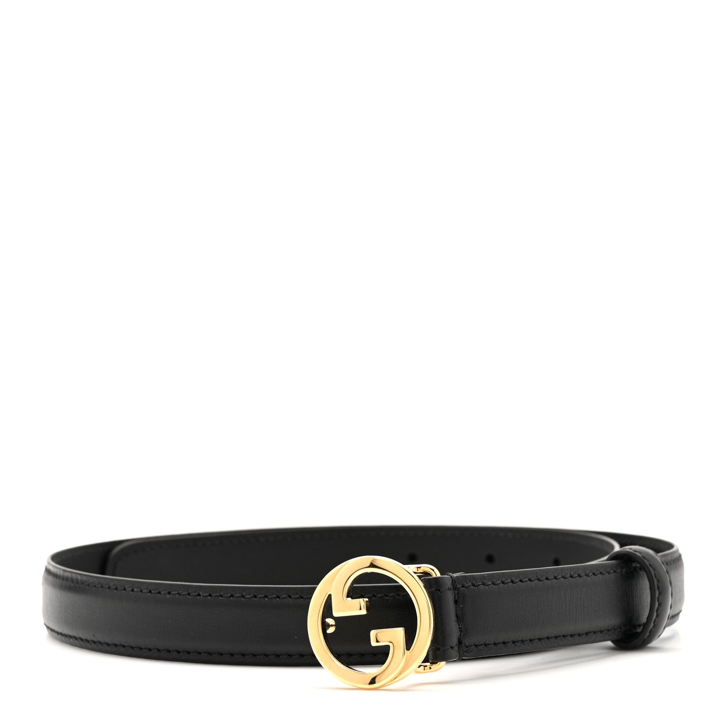 Gucci Ciny Lux Calfskin Blondie 20mm Belt 70 28 Black 2 of 14
