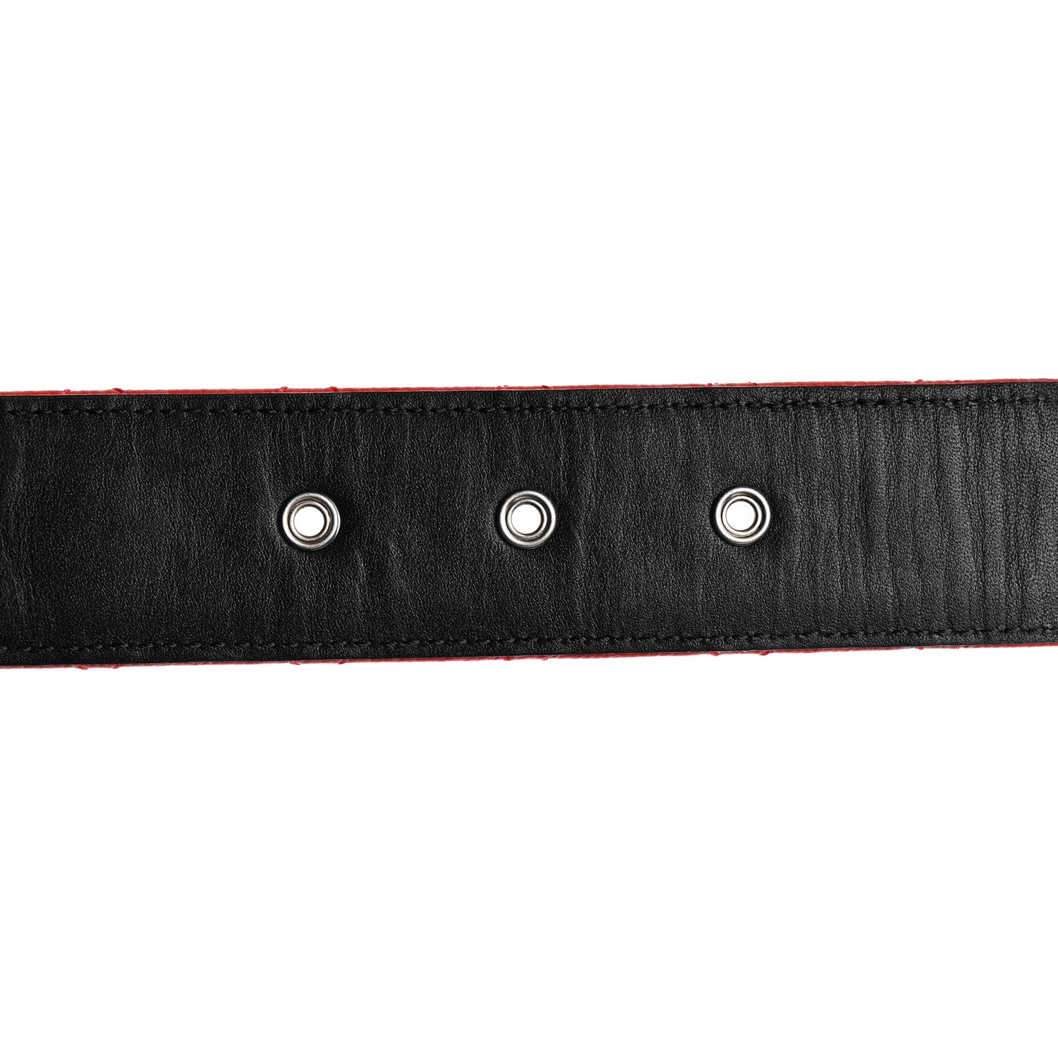 Chanel Caviar Quilted CC Chain Belt 65 26 Red 5 of 6