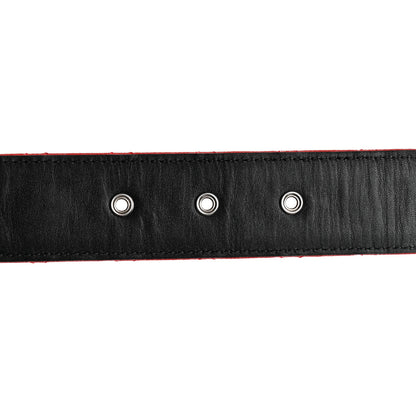 Chanel Caviar Quilted CC Chain Belt 65 26 Red 5 of 6