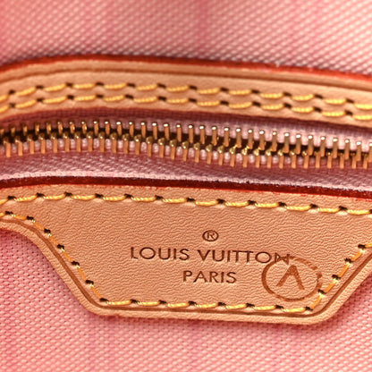 Louis Vuitton Damier Azur Neo Neverfull MM Rose Ballerine 7 of 9