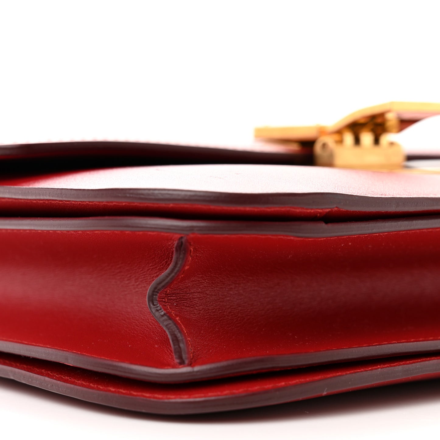 Box Calfskin Medium Classic Box Flap Bag Red