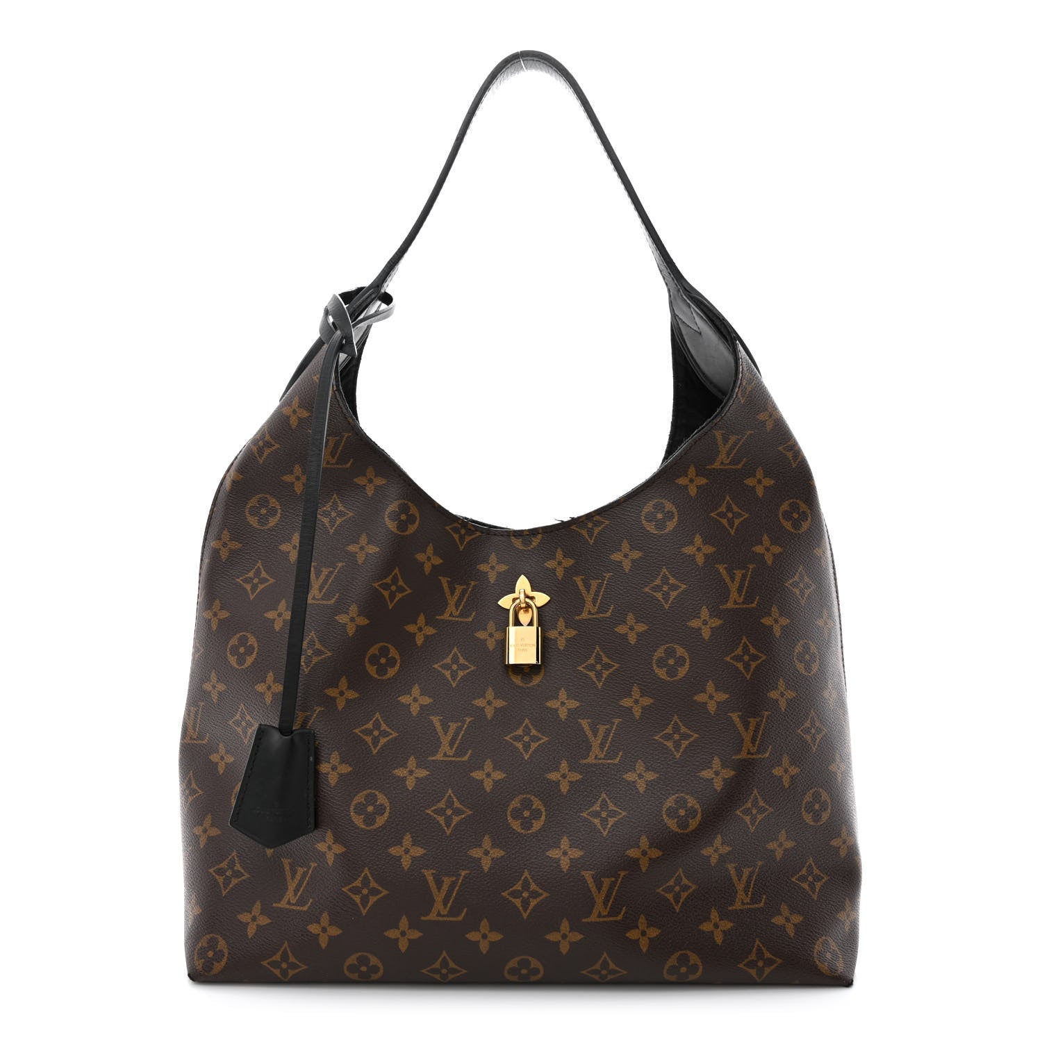 Louis Vuitton Monogram Flower Hobo Black 1 of 18