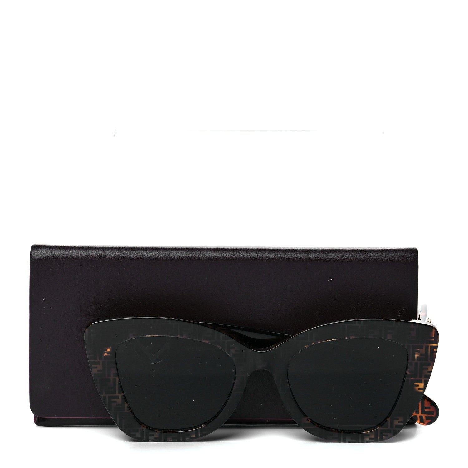 Fendi Acetate F is Fendi FF 51mm Cat Eye Sunglasses 0327/S Tortoise Camouflage 7 of 7