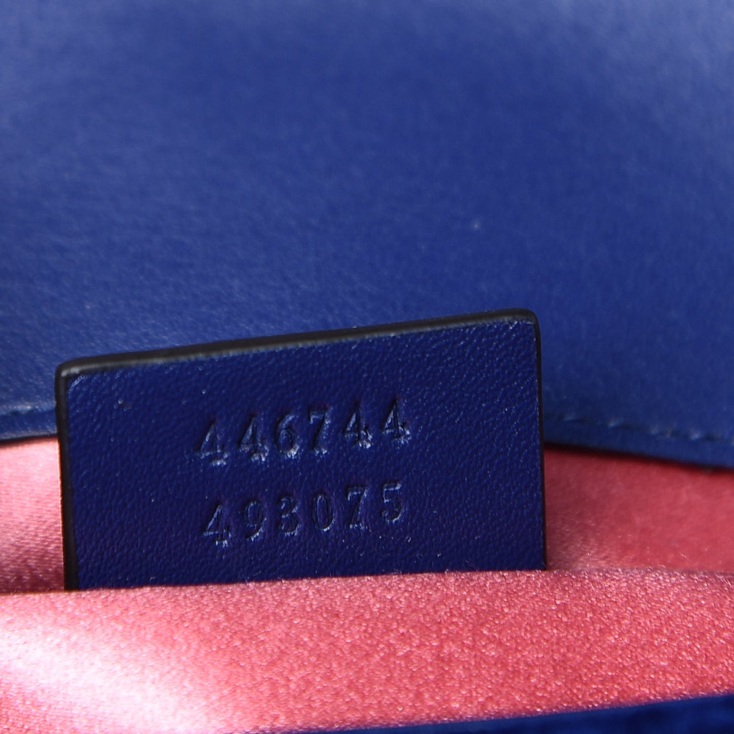 Velvet Matelasse Mini GG Marmont Shoulder Bag Cobalt Blue