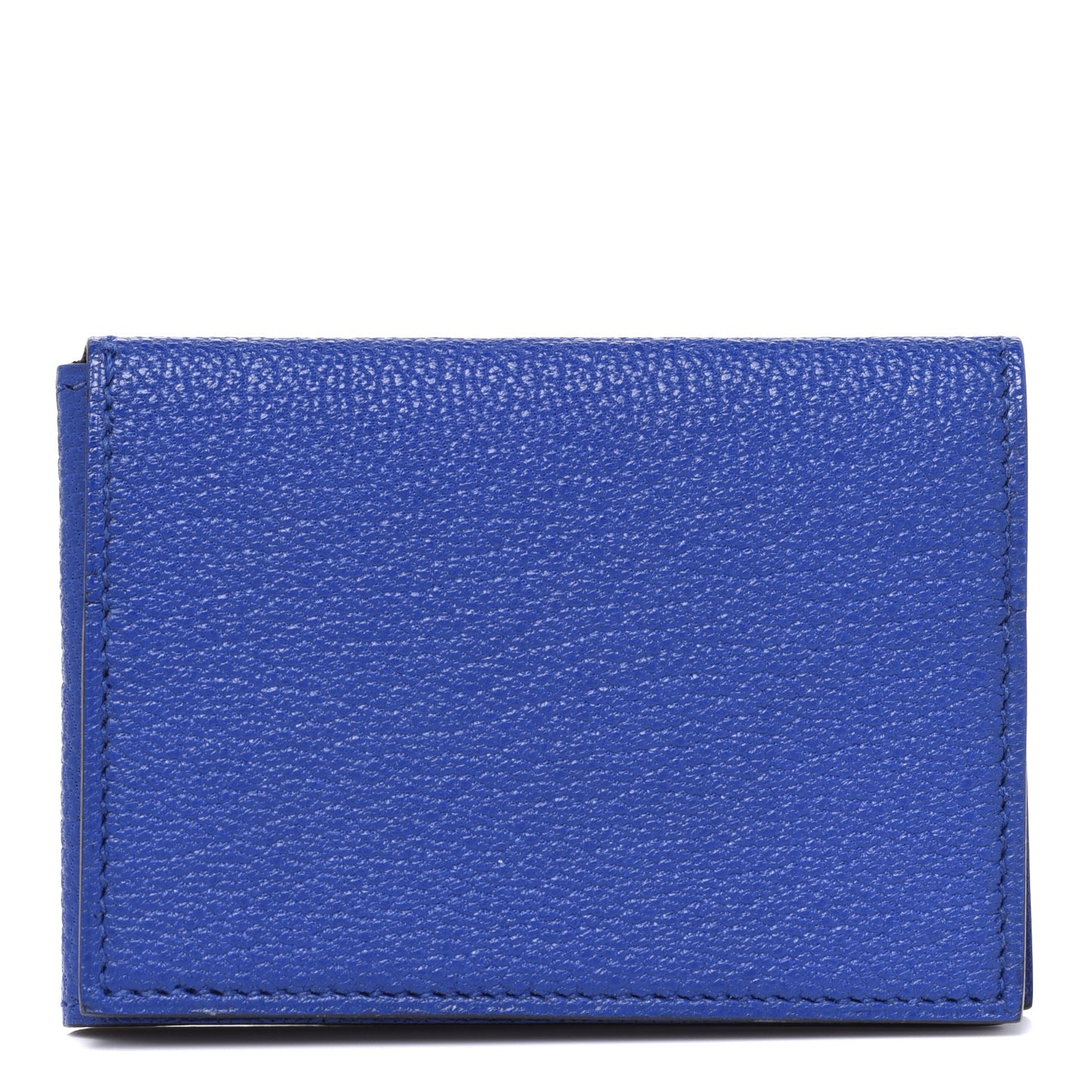 Chevre Mysore Guernesey Card Case Bleu Electrique