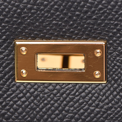 Hermes Epsom Kelly Sellier 25 Black 23 of 37