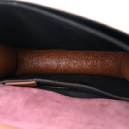 Burberry Derby Calfskin House Check Small Macken Crossbody Bag Tan 5 of 11