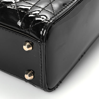 Christian Dior Patent Cannage Mini Lady Dior Black 8 of 9