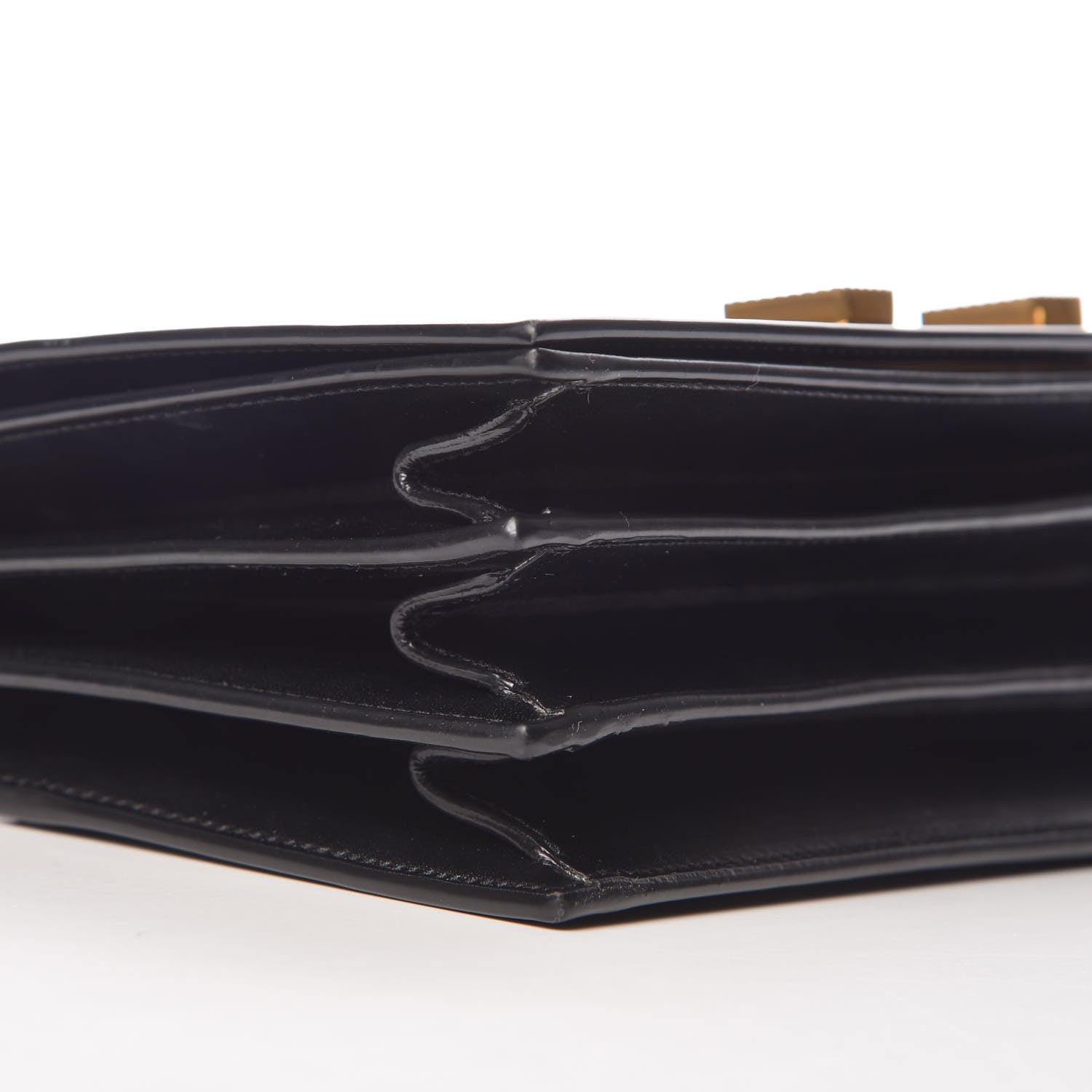 Saint Laurent Smooth Calfskin Medium Domino Shoulder Bag Black 8 of 9