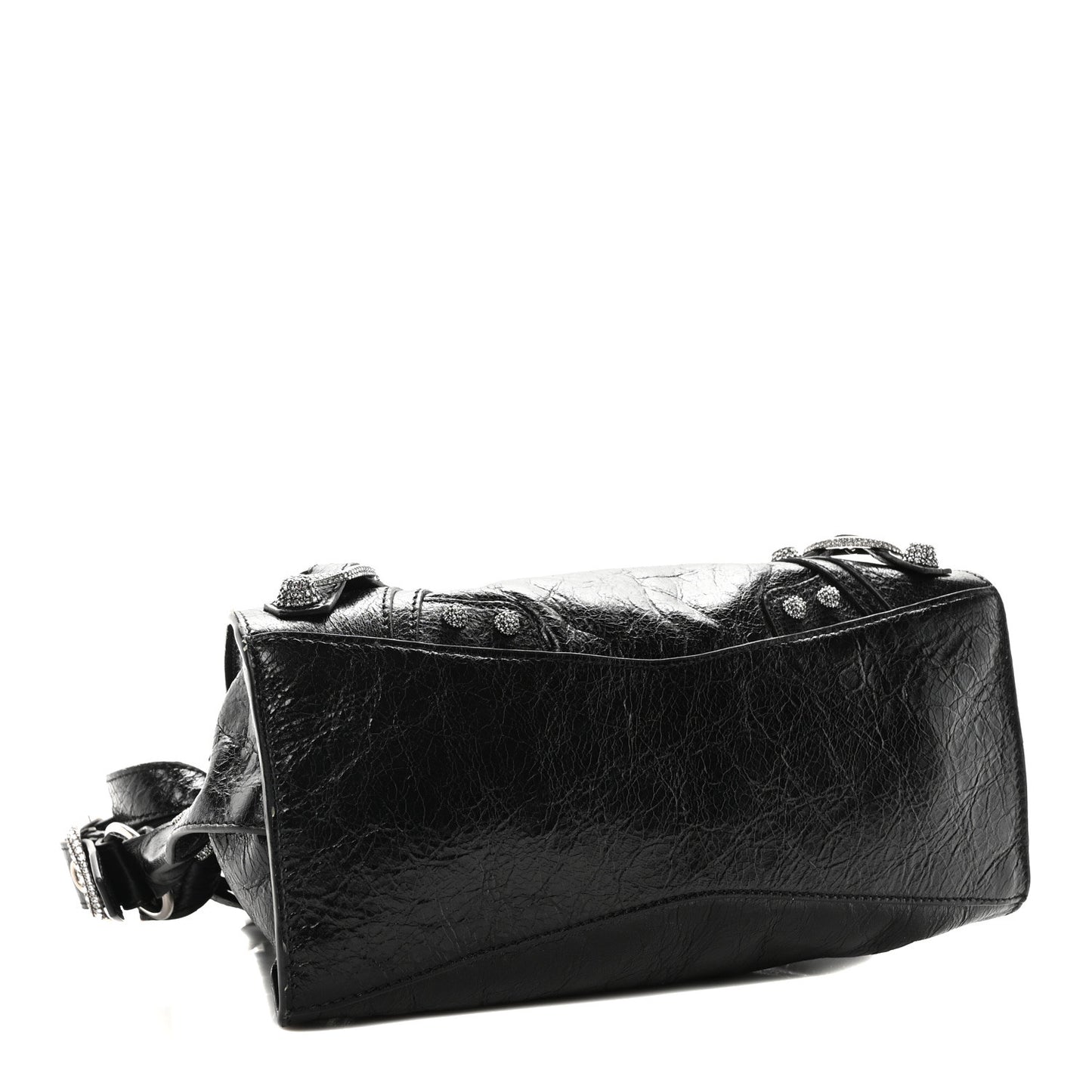 Agneau Arena Crystal Neo Cagole Handbag XS Black