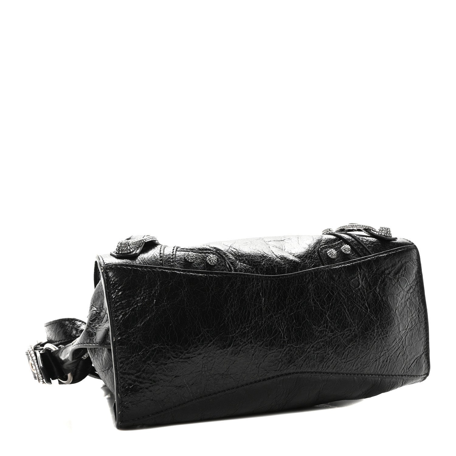 Balenciaga Agneau Arena Crystal Neo Cagole Handbag XS Black 4 of 10