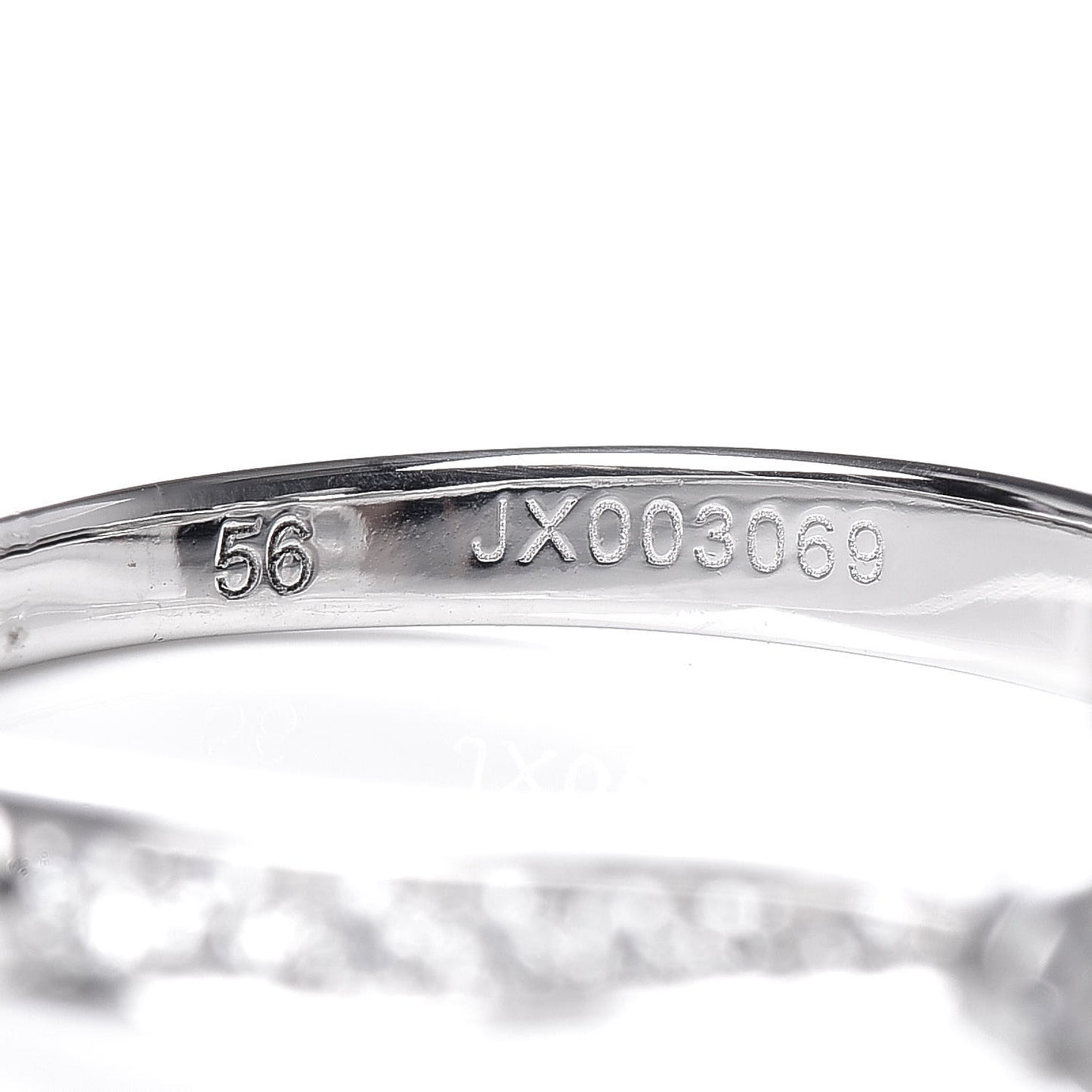 18K White Gold Diamond Socrate Ring 56 7.5