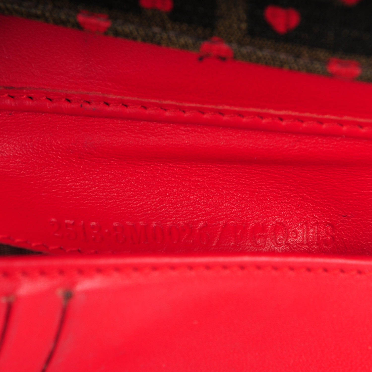 Fendi Zucca Hearts Compact Wallet Tobacco 8 of 10