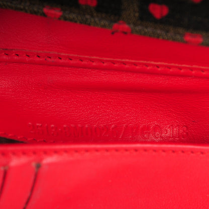 Fendi Zucca Hearts Compact Wallet Tobacco 8 of 10