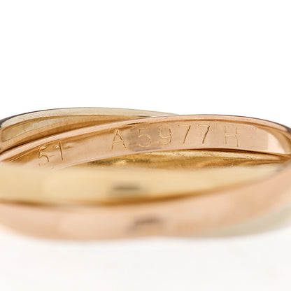 Cartier 18K Pink Yellow White Gold Extra Small Les Must De Cartier Trinity Ring 51 5.75 3 of 7