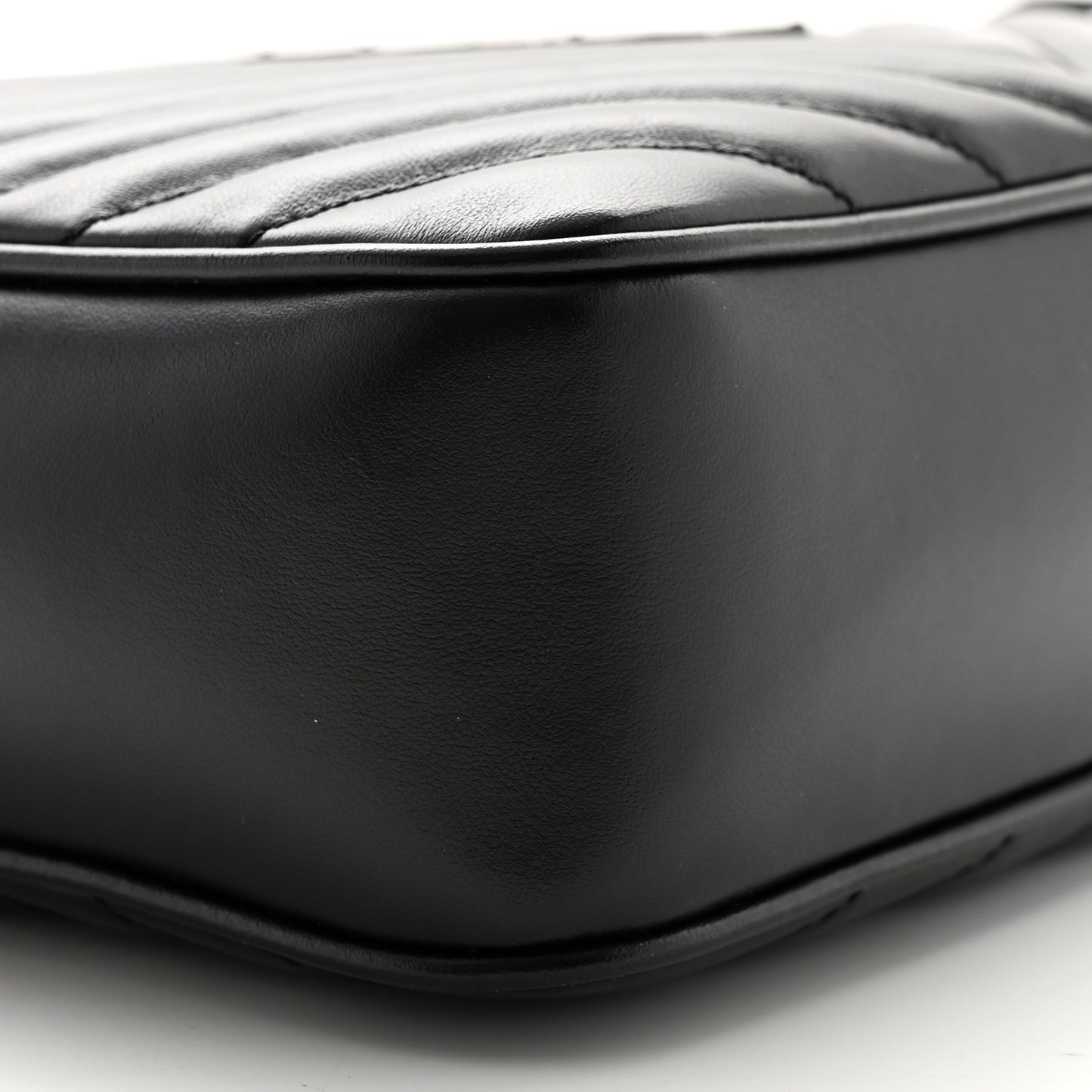 Calfskin Matelasse Monogram Lou Camera Bag Black