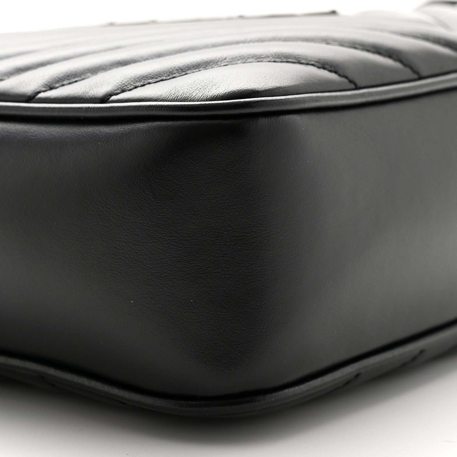 Saint Laurent Calfskin Matelasse Monogram Lou Camera Bag Black 8 of 12
