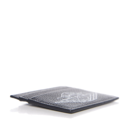Christian Dior X AIR JORDAN Grained Calfskin Card Holder Bleu 3 of 6