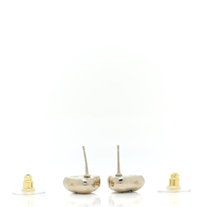 Chanel CC Heart Earrings Gold 3 of 6