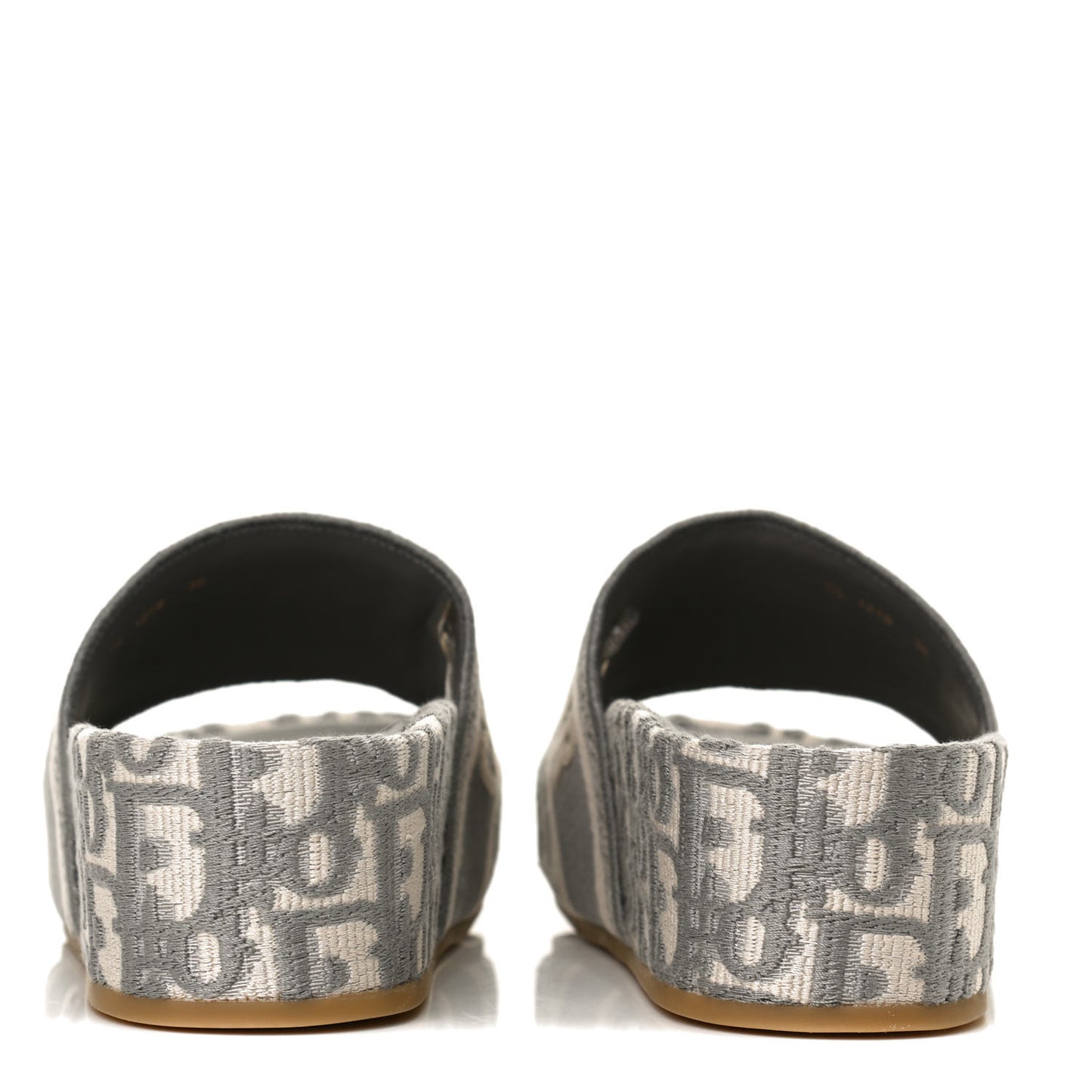 Oblique D-Way Platform Slide Sandals 36 Grey