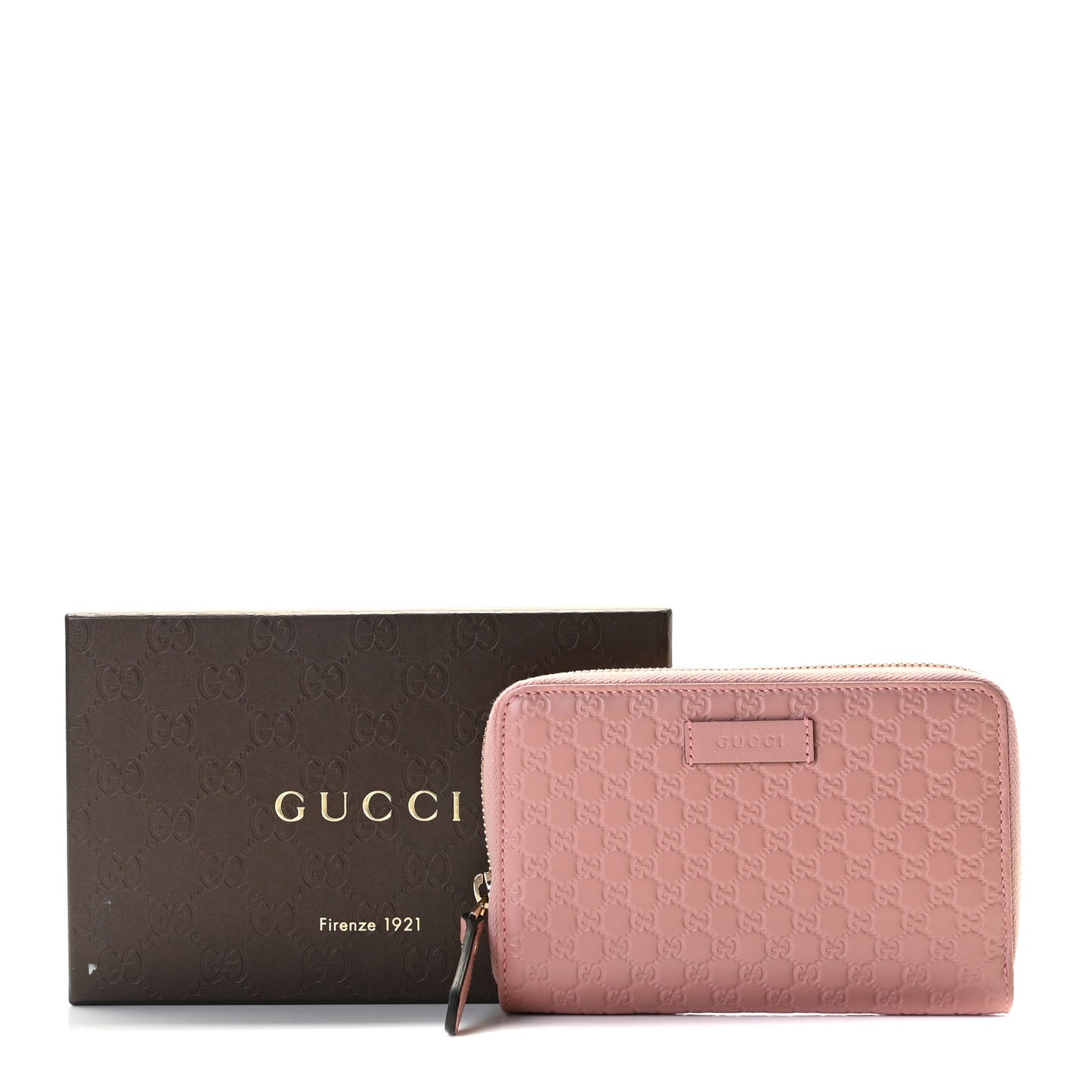 Soft Microguccissima Zip Around Organizer Wallet Soft Pink