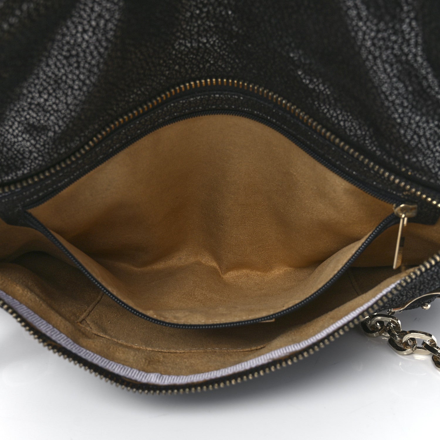 Jimmy Choo Metallic Calfskin Brix Convertible Clutch Black 5 of 11