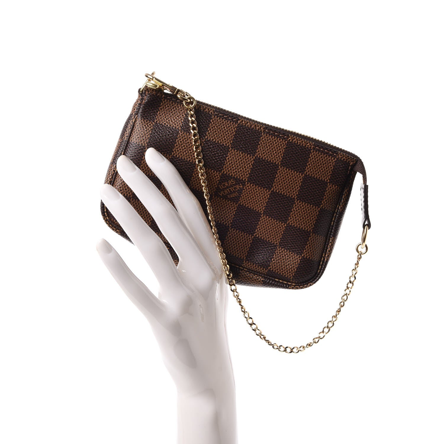 Louis Vuitton Damier Ebene Mini Pochette Accessories 2 of 9