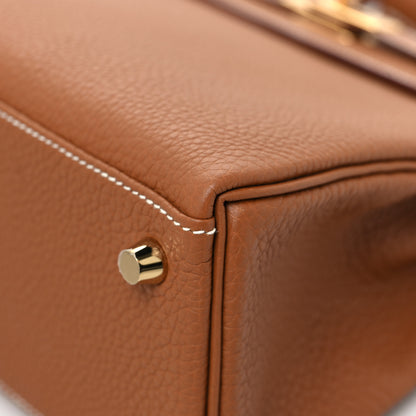 Hermes Togo Kelly Retourne 25 Gold 9 of 12