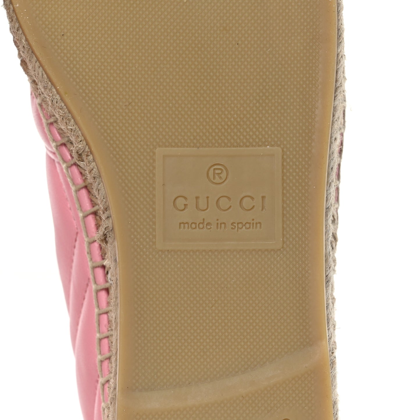 Nappa Matelasse GG Marmont Espadrilles 36 Wild Rose