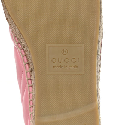 Gucci Nappa Matelasse GG Marmont Espadrilles 36 Wild Rose 6 of 9